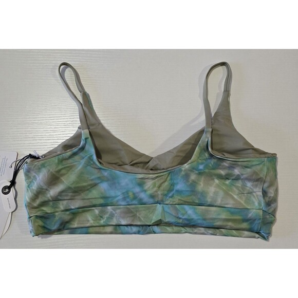 NWT PrAna Women's Willow Falls Reversible Swim Top in Mirage Size Medium Blue - Picture 2 of 8
